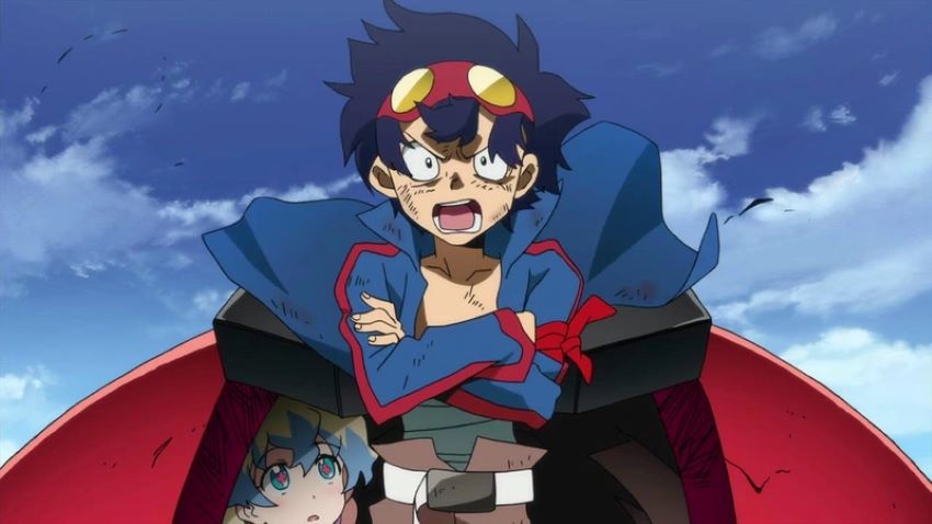 انیمه های معروف سریالی (46 انیمه لیست سریالی برتر) 28 اینمه گورن لاگان - Gurren Lagann یکی از بهترین انیمه های سریالی است
