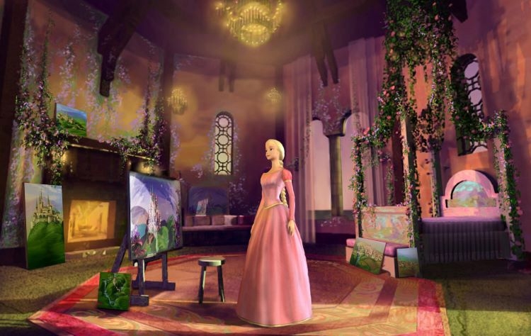 انیمیشن عاشقانه راپونزل - Barbie as Rapunzel