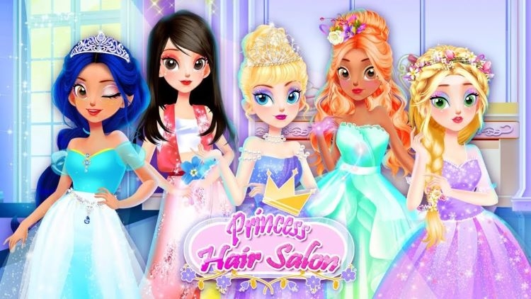 بازی موبایلی Princess Hair Salon – Makeup Dress Up سالن موی پرنسس