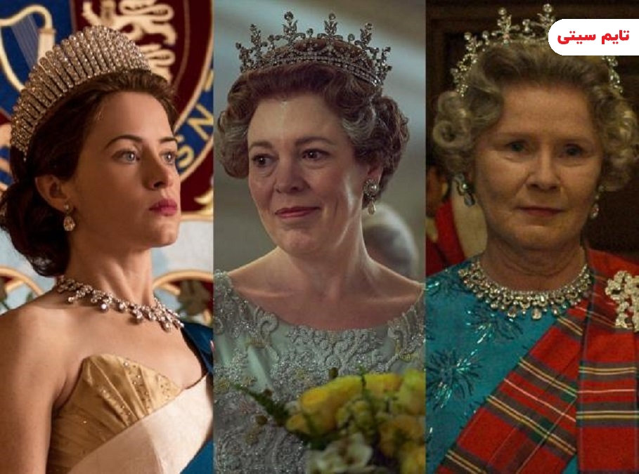 در فصل ششم تاج، چهار بازیگر نقش ملکه الیزابت را بازی می کنند