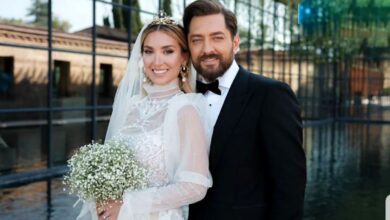 عکس‌های عروسی مینا مختاری و بهرام رادان لو رفت + تصاویر