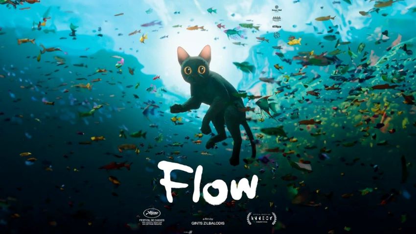 از بهترین انیمیشن های 2024 می‌توان به فلو - Flow اشاره کرد که به محبوبیت زیادی دست یافت.