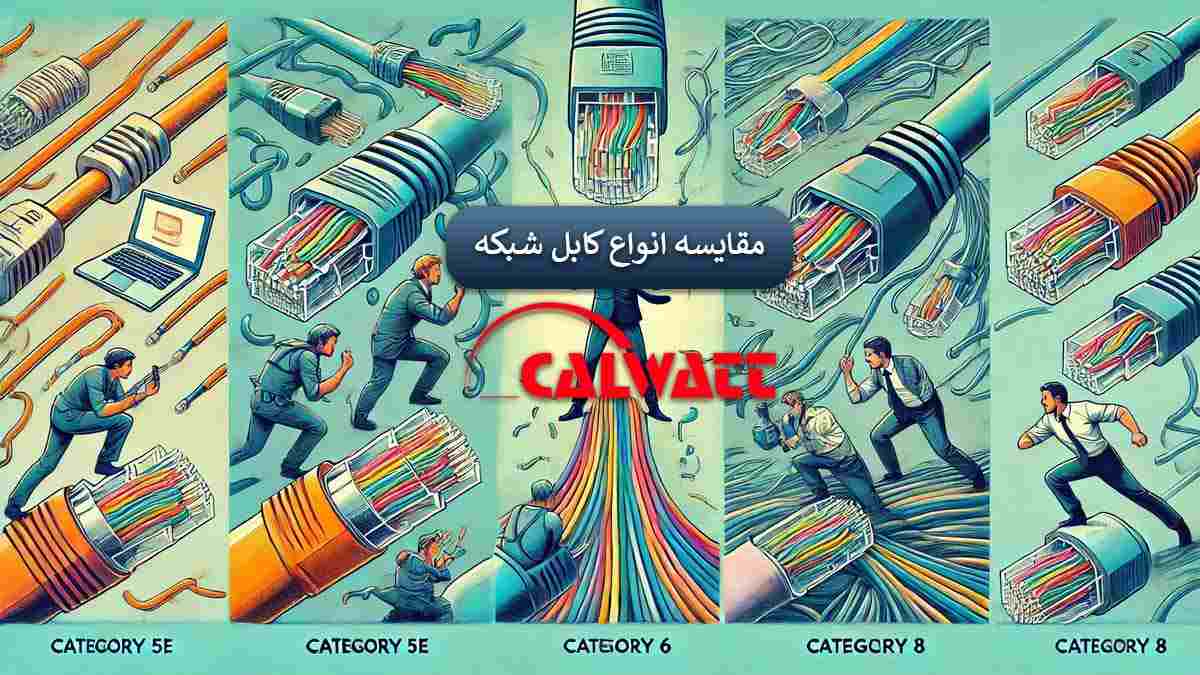 راهنمای خرید کابل شبکه cat5e, cat6, cat6a, cat7, cat8