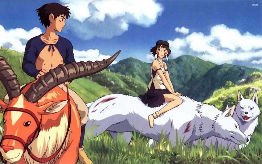 شاهزاده مونونوکه (Princess Mononoke) داستانی عمیق و پرشکوهی را به تصویر می‌کشد که نبردی خونین میان انسان‌ها و ارواح طبیعت را روایت می‌کند. این انیمه یکی از برجسته‌ترین آثار استودیو جیبلی است. 