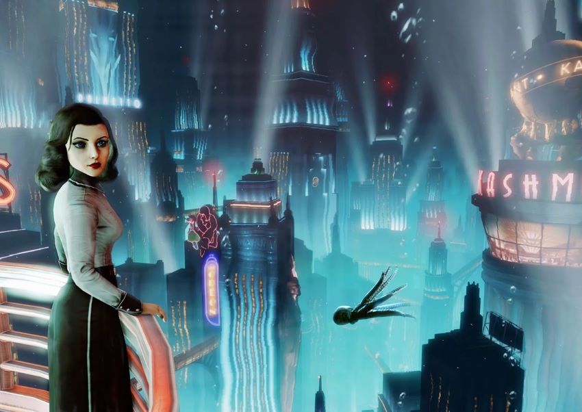 تصویری از بازی بیوشاک اینفینیت – BioShock Infinite که با گرافیک هنری و داستان عمیق، در میان بهترین بازی های Xbox 360 قرار دارد.