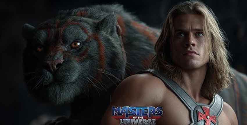 انیمیشن ارباب جهان - Masters of the Universe از انیمیشن های 2026 است که در آن شاهزاده آدام با شمشیر جادویی به هی‌من تبدیل می‌شود و با اسکلتور می‌جنگد.