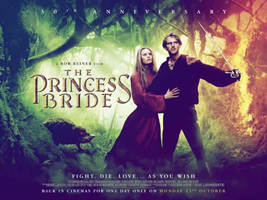 عروس شاهزاده – The Princess Bride 1987 یکی از بهترین فیلم های اقتباسی از از یک رمان عاشقانه است و با ماجرایی جذاب و طنز دل‌انگیز تماشاگران را مجذوب می‌کند.