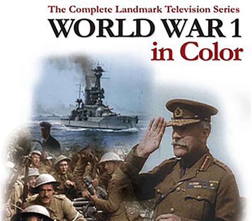 جنگ جهانی اول به‌صورت رنگی – World War 1 in Colour با رنگی‌سازی تصاویر آرشیوی، تجربه‌ای واقعی از جنگ جهانی اول ارائه می‌دهد و جزو بهترین مستندهای جنگ جهانی اول است.