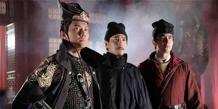 بهترین فیلم های فانتزی چینی که باید ببینید 12 فیلم کارآگاه دی: چهار پادشاه آسمانی - Detective Dee: The Four Heavenly Kings درباره کارآگاه دی با گرز رامکننده اژدها است و جزو بهترین فیلم های فانتزی چینی است.