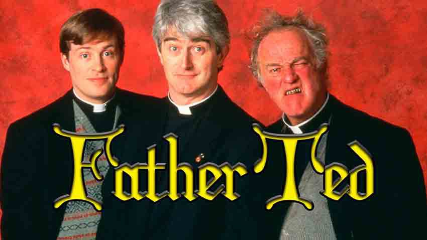 بهترین سریال های مذهبی جهان، معرفی 10 اثر معروف 11 سریال پدر تد Father Ted - درباره ماجراهای طنزآمیز سه کشیش در جزیرهای خیالی و یکی از شاخصترین سریال های مذهبی و فرقه ای است.