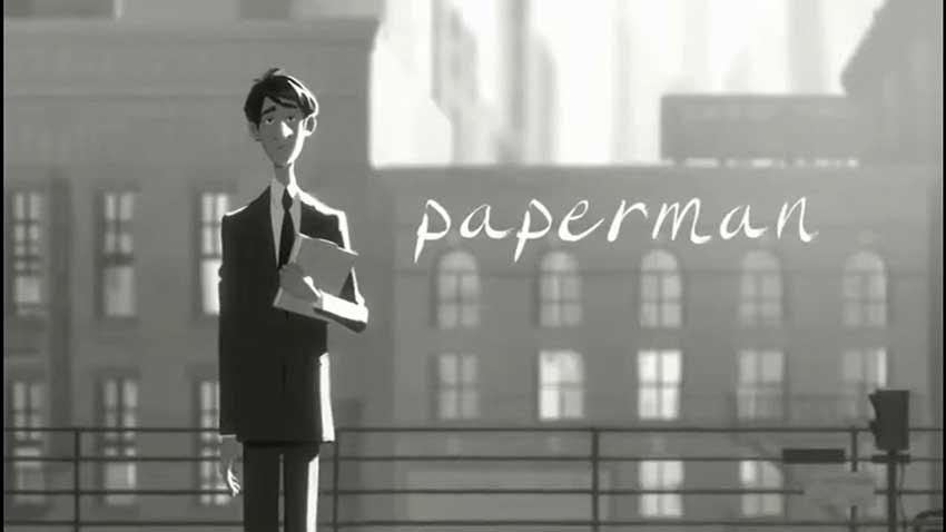 مرد کاغذی - Paperman جزو محبوب‌ترین انیمیشن های کوتاه دیزنی است که داستان تلاش مردی برای جلب توجه دختر رؤیاهایش با هواپیماهای کاغذی را روایت می‌کند.