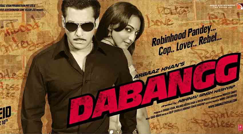 بهترین فیلم های هندی پلیسی 6 دبنگ - Dabangg از بهترین فیلم های پلیسی هندی است که سفر افسر بیباکی را در مبارزه با سیاستمدار فاسد و باندهای تبهکار نشان میدهد.