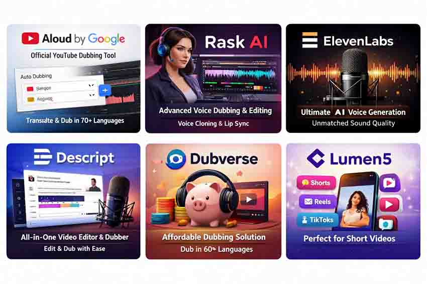 بهترین ابزارهای هوش مصنوعی برای دوبله یوتیوب 2 بهترین ابزارهای هوش مصنوعی برای دوبله یوتیوب، قابلیتهای پیشرفتهای چون تولید صدا، همگام سازی لب و ترجمه خودکار به 70+ زبان را ارائه میدهند.